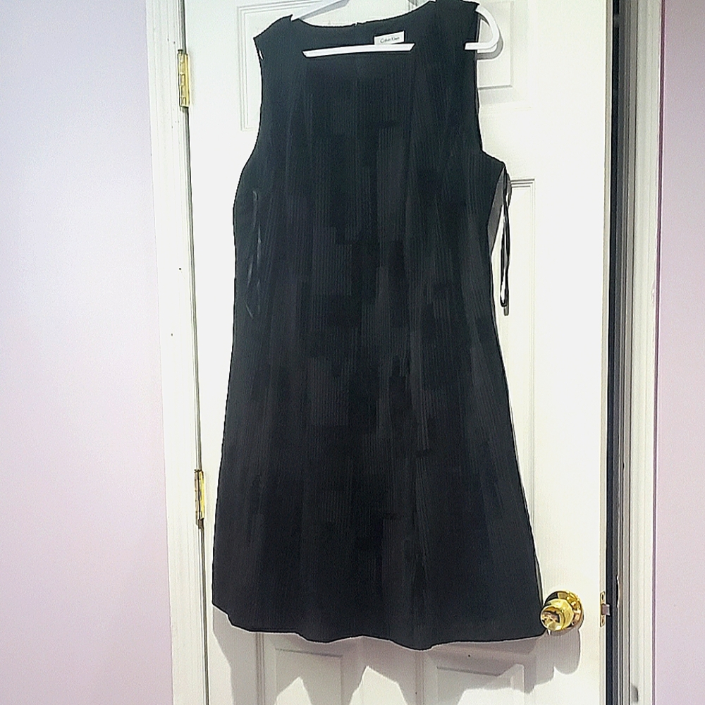 Black dress plus size Calvin Klein